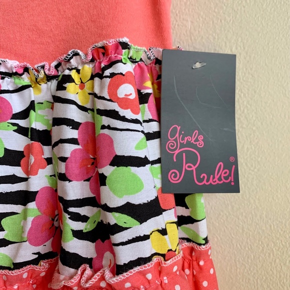 3/$40 ⭐️ GIRLS RULE Sleeveless Tiered Dress SIZE 5 (NWT) - Picture 4 of 7